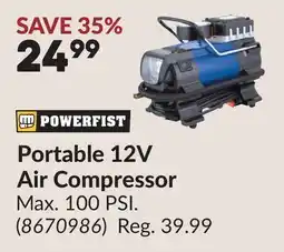 Princess Auto Portable 12V Air Compressor offer