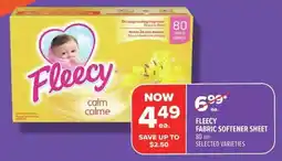 Metro Fleecy fabric softener sheet offer