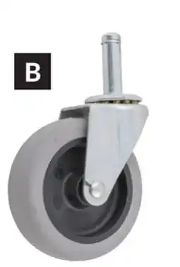Princess Auto Thermoplastic-Rubber Swivel Stem Casters, 3 in. Load capacity: 110 lb offer