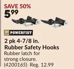 Princess Auto 2 pk 4-7/8 in. Rubber Safety Hooks offer