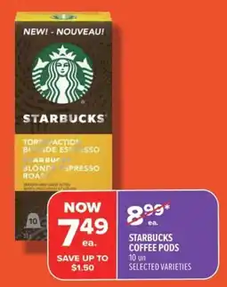 Metro Starbucks coffee pods offer