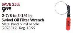 Princess Auto 2-7/8 to 3-1/4 in. Swivel Oil Filter Wrench offer