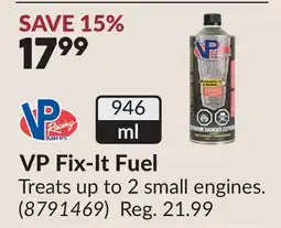 Princess Auto VP Fix-It Fuel offer