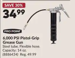 Princess Auto 6,000 PSI Pistol-Grip Grease Gun offer