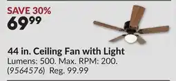 Princess Auto 44 in. Ceiling Fan with Light offer