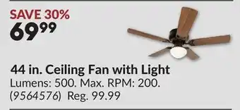 Princess Auto 44 in. Ceiling Fan with Light offer
