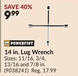 Princess Auto 14 in. Lug Wrench offer
