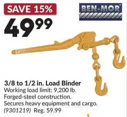 Princess Auto 3/8 to 1/2 in. Load Binder offer
