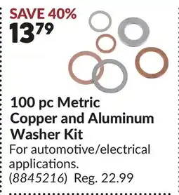 Princess Auto 100 pc Metric Copper and Aluminum Washer Kit offer