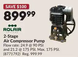 Princess Auto 2-Stage Air Compressor Pump offer