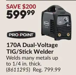 Princess Auto PRO POINT 170A Dual-Voltage TIG/Stick Welder offer