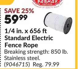 Princess Auto 1/4 in. x 656 ft Standard Electric Fence Rope offer
