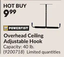 Princess Auto Overhead Ceiling Adjustable Hook offer