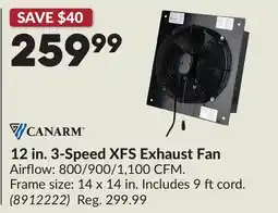 Princess Auto 12 in. 3-Speed XFS Exhaust Fan offer