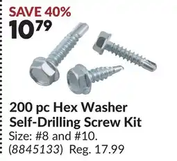 Princess Auto 200 pc Hex Washer Self-Drilling Screw Kit offer