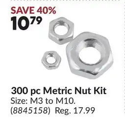 Princess Auto 300 pc Metric Nut Kit offer