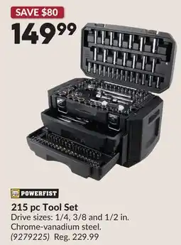 Princess Auto 215 pc Tool Set offer