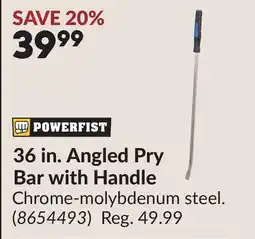 Princess Auto POWERFIST 36 in. Angled Pry Bar with Handle offer