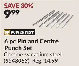 Princess Auto 6 pc Pin and Centre Punch Set offer