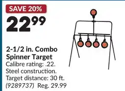 Princess Auto 2-1/2 in. Combo Spinner Target offer