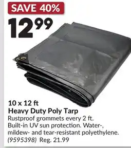 Princess Auto 10 x 12 ft Heavy Duty Poly Tarp offer