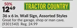 Princess Auto 36 x 6 in. Wall Sign, Assorted Styles offer