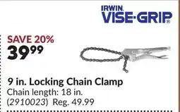 Princess Auto 9 in. Locking Chain Clamp offer
