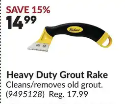 Princess Auto Heavy Duty Grout Rake offer