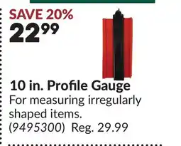 Princess Auto 10 in. Profile Gauge offer