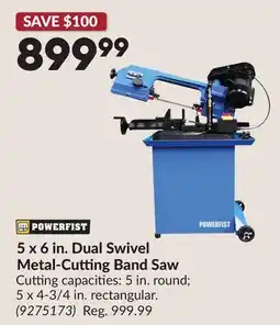 Princess Auto 5 x 6 in. Dual Swivel Metal-Cutting Band Saw offer