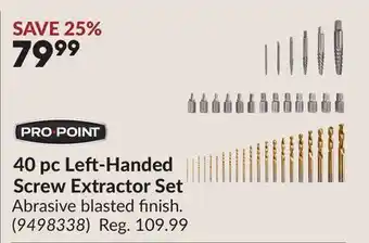 Princess Auto 40 pc Left-Handed Screw Extractor Set offer