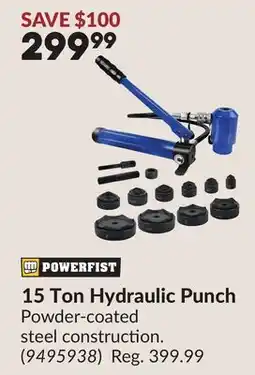 Princess Auto 15 Ton Hydraulic Punch offer