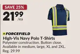 Princess Auto HIGH-VIS NAVY POLO T-SHIRTS offer