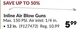 Princess Auto Inline Air Blow Guns 90 PSI Tire Inflator with Gauge offer