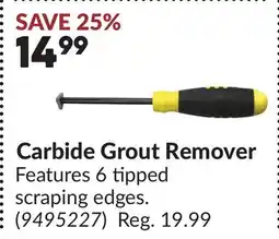 Princess Auto Carbide Grout Remover offer