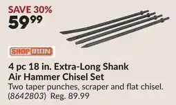 Princess Auto 4 pc 18 in. Extra-Long Shank Air Hammer Chisel Set offer