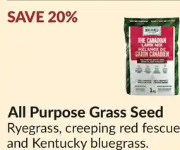 Princess Auto All Purpose Grass Seed offer
