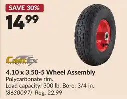 Princess Auto 4.10 x 3.50-5 Wheel Assembly offer