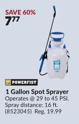 Princess Auto 1 Gallon Spot Sprayer offer
