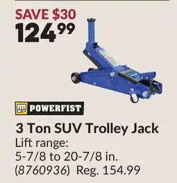 Princess Auto 3 Ton SUV Trolley Jack offer