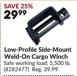 Princess Auto Low-Profile Side-Mount Weld-On Cargo Winch offer