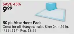 Princess Auto 50 pk Absorbent Pads offer