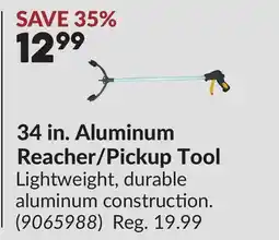 Princess Auto 34 in. Aluminum Reacher/Pickup Tool offer