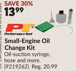 Princess Auto Small-Engine Oil Change Kit offer