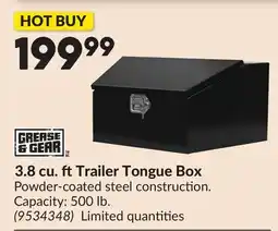 Princess Auto 3.8 cu. ft Trailer Tongue Box offer