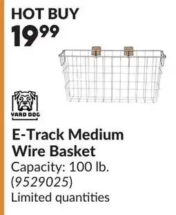 Princess Auto E-Track Medium Wire Basket offer
