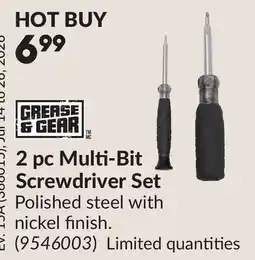 Princess Auto 2 pc Multi-Bit Screwdriver Set offer