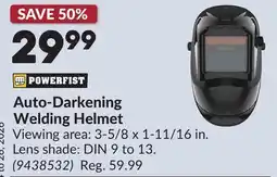 Princess Auto Auto-Darkening Welding Helmet offer