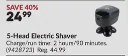 Princess Auto 5-Head Electric Shaver offer