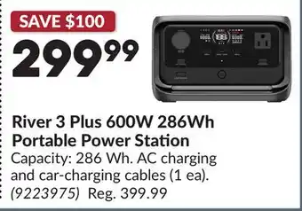 Princess Auto River 3 Plus 600W 286Wh Portable Power Station offer